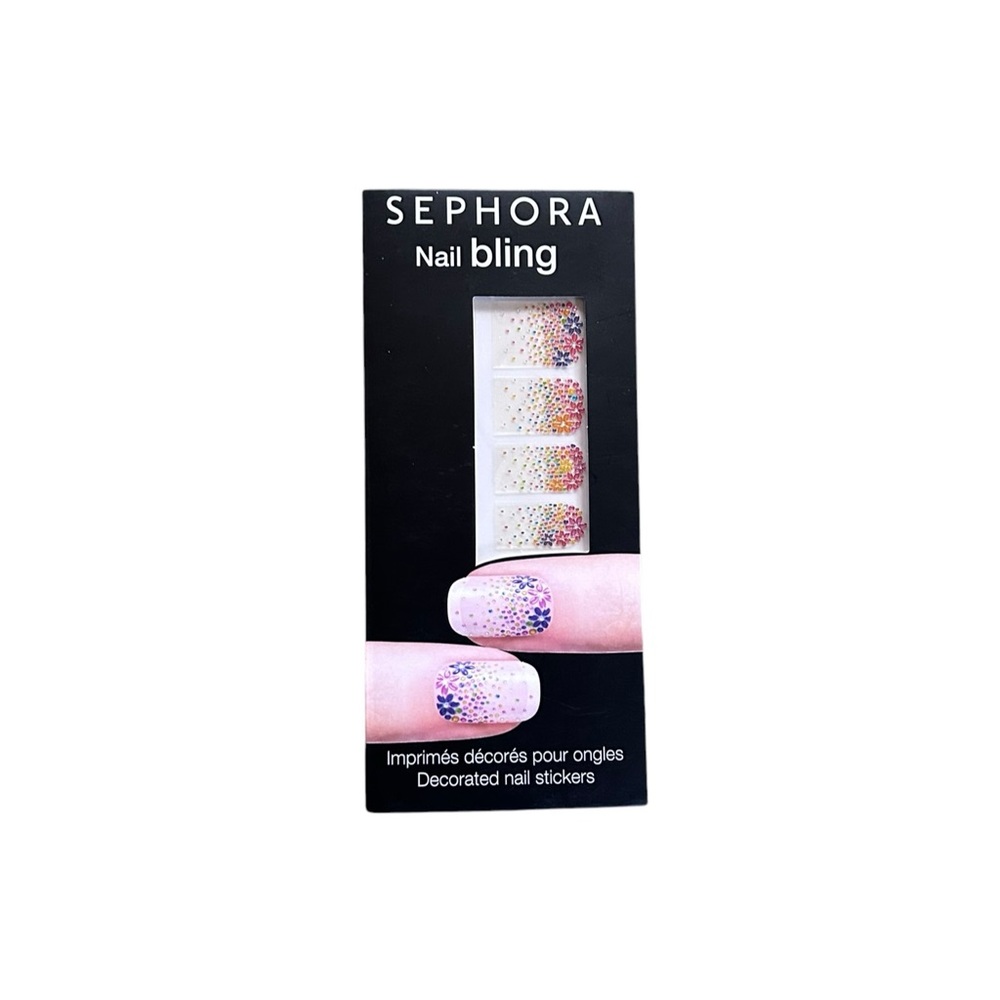 Sephora Candy Flowers Nail Bling Decorated Nail Stickers 3D Appliqués Disc. NWT